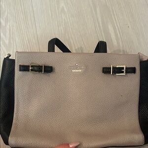 Kate Spade Black and Tan Satchel